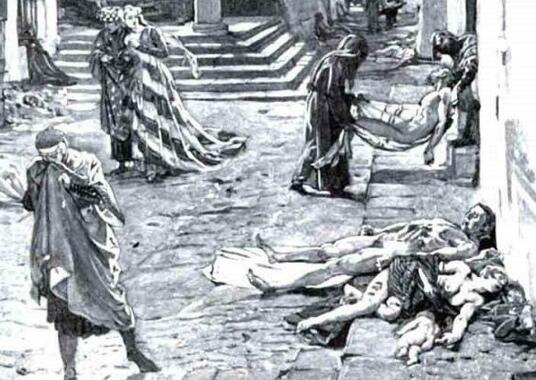 歷史上三大黑死病瘟疫，屠殺猶太人上億人遇難